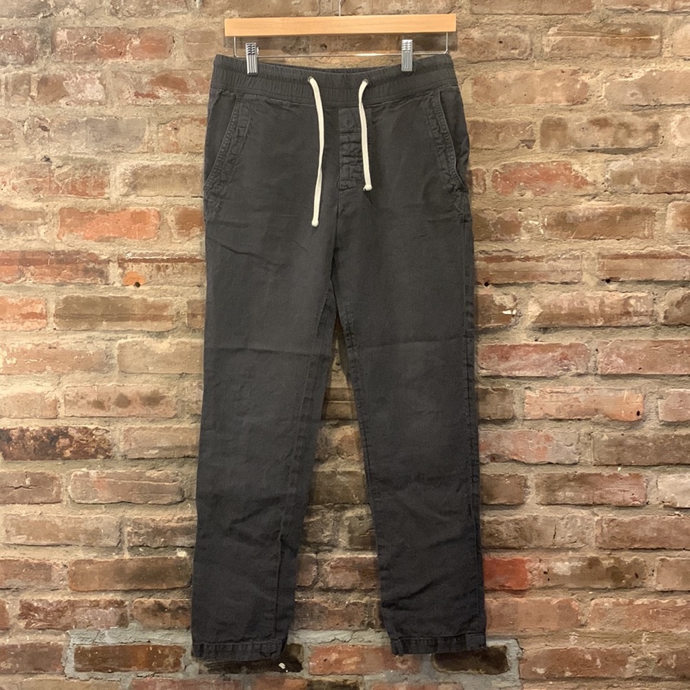 James Perse Black Linen Pant S/XS